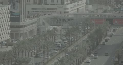 Riyadh Saudi Arabia City Street Traffic Video Footage