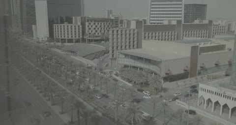 Riyadh Olaya Street Cityscape Traffic Footage