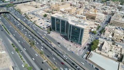 لقطات جوية لطائرة بدون طيار لمحكمة التنفيذ بالرياض