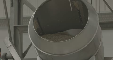 Industrial Rotary Drum Mixer Processing Seeds