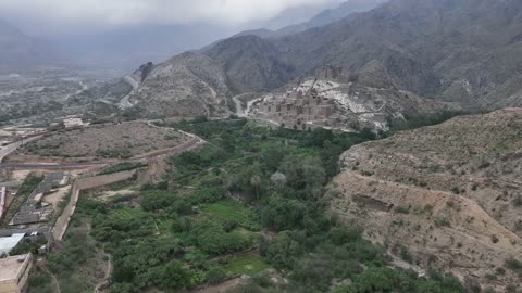 Thee Ain Ancient Stone Village Saudi Arabia Drone Footage