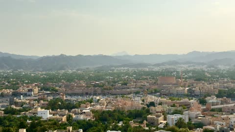 Nizwa Oman Historic City Landscape Static Video