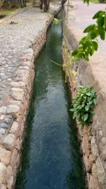 Traditional Falaj Water Irrigation Channel in Nizwa Oman