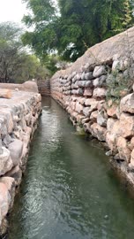 Traditional Falaj Irrigation Canal Nizwa Oman Video