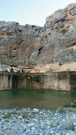 Mountain Wadi Pool and Cliff Swimming in Nizwa Oman