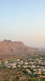 Nizwa Oman Mountain Town Aerial View