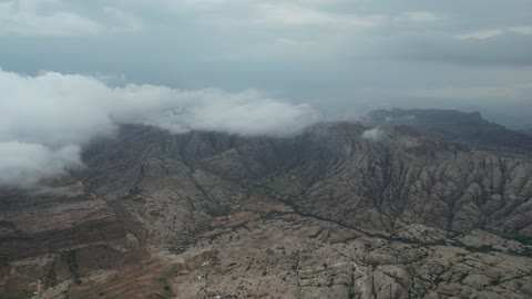 Al Qahar Mountains Saudi Arabia Aerial Drone Footage