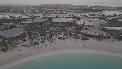 Luxury Beach Resort and Villas Aerial Drone Footage