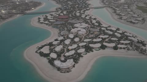 Luxury Island Resort Saudi Arabia Aerial Drone Footage