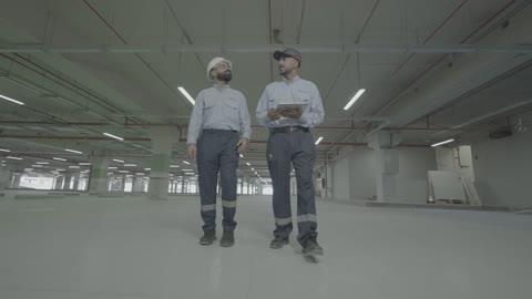 مهندسون سعوديون يفحصون مواقف سيارات مول ويستفيلد بجدة