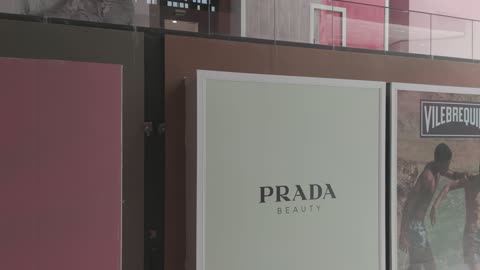 Prada Beauty Storefront Westfield Mall Jeddah Footage