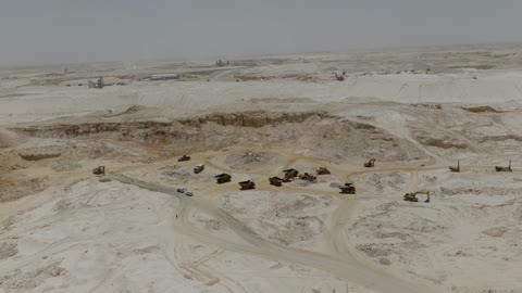 Ramah Mining Quarry Saudi Arabia Aerial Drone Footage