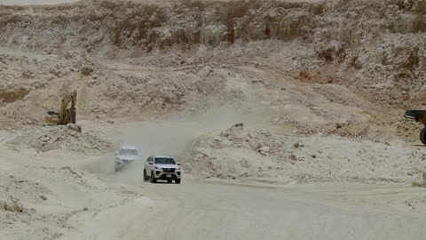 SUV Driving at Ramah Observation Center Saudi Arabia