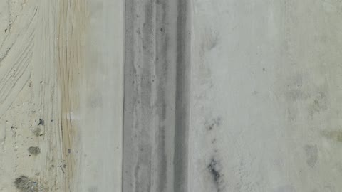 Aerial Road Desert Ramah Saudi Arabia Drone Footage