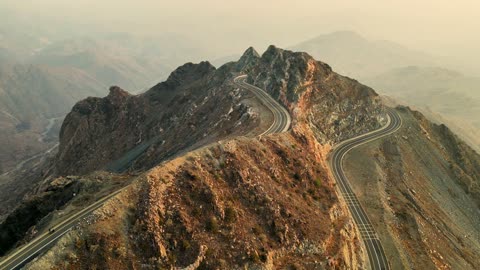 Al Shafa Mountain Road Taif Saudi Arabia Aerial Drone