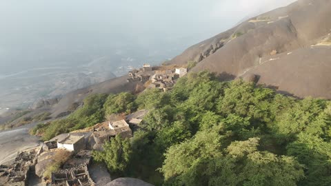 Ghayyah Historical Village Asir Aerial Drone Footage