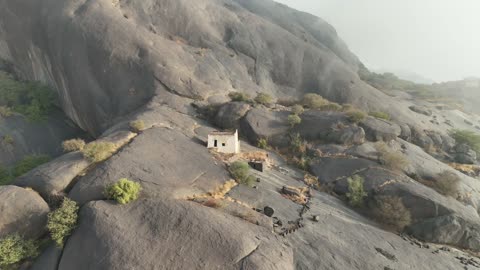 Ghyyah Village Asir Saudi Arabia Aerial Drone Footage