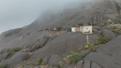 Ghayyah Historic Village Asir Saudi Arabia Aerial Drone