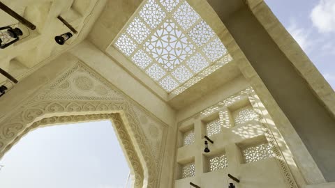 Al Ahsa National Park Gate Saudi Architecture Video