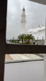Quba Mosque Medina Saudi Arabia Exterior Footage