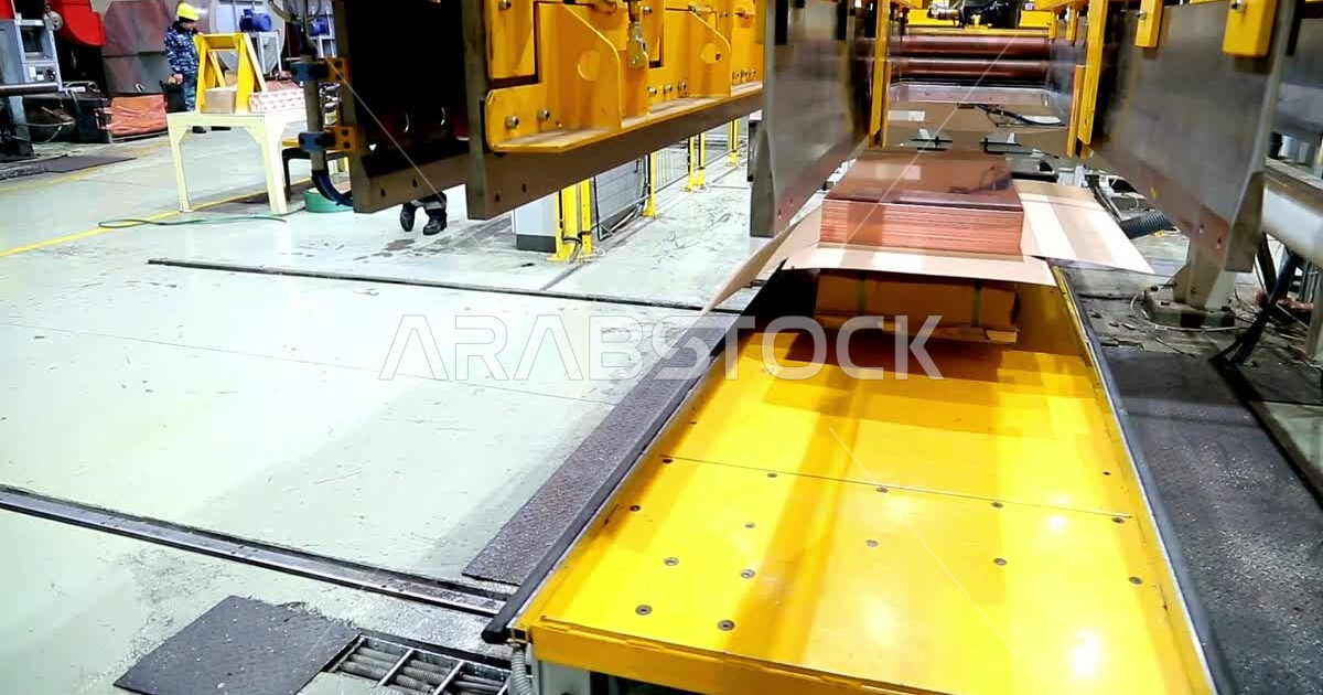 Copper Sheet Cutting Machine, Cutting Lines, Copper Sheet, Factory, Machinery, Sheet Metal